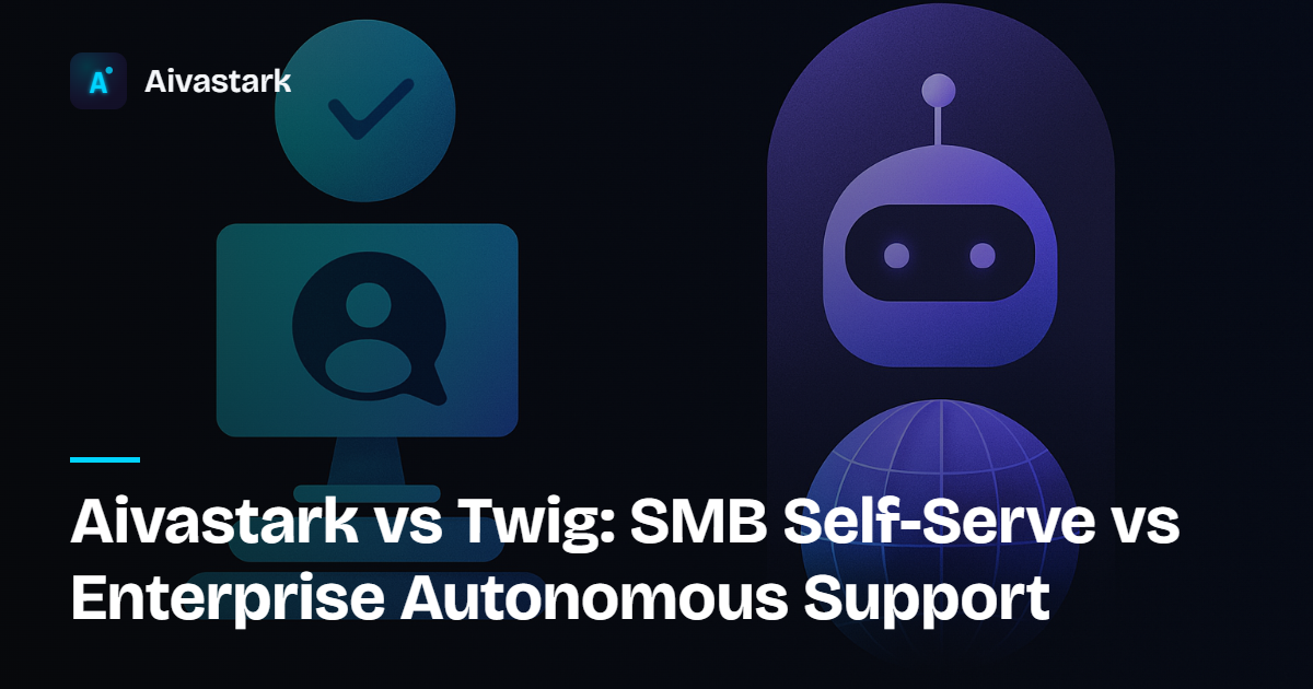 Aivastark vs Twig: SMB Self-Serve vs Enterprise Autonomous Support