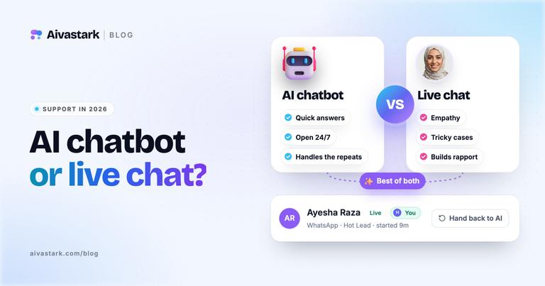 AI Chatbot vs Live Chat: Which Is Better in 2026?