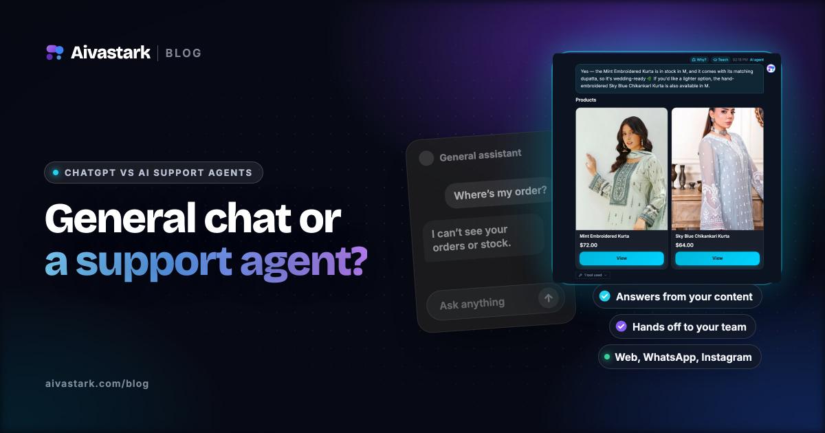 ChatGPT vs AI Support Agents: What to Use