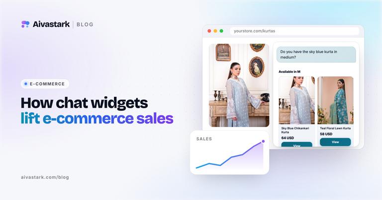 How AI Chat Widgets Increase E-commerce Sales