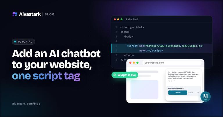 How to Add an AI Support Chatbot to Your Website in 10 Minutes