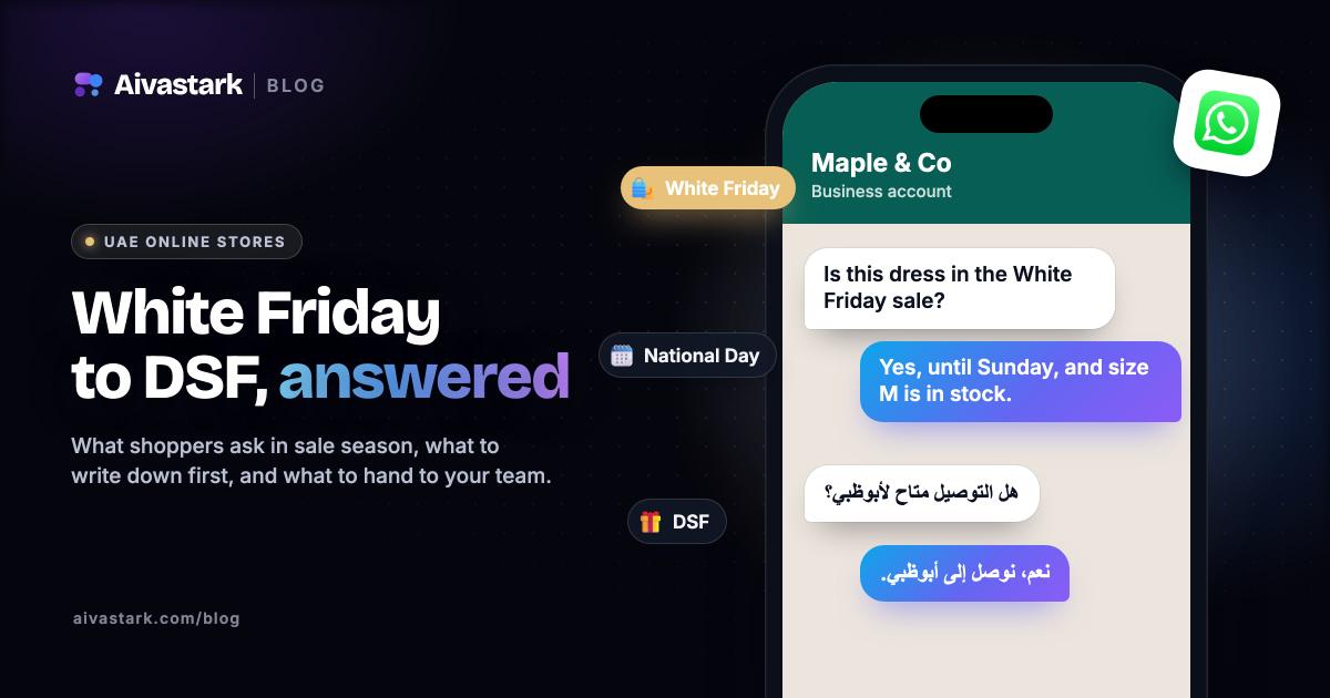 White Friday Customer Support for UAE Online Stores