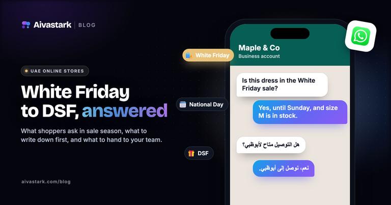 White Friday Customer Support for UAE Online Stores